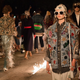 A model walks the runway at the Gucci Cruise 2019